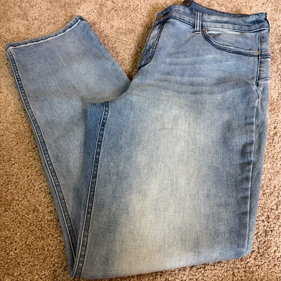 Chico's Denim Straight Leg Jeans - Light Blue - Picture 2 of 12